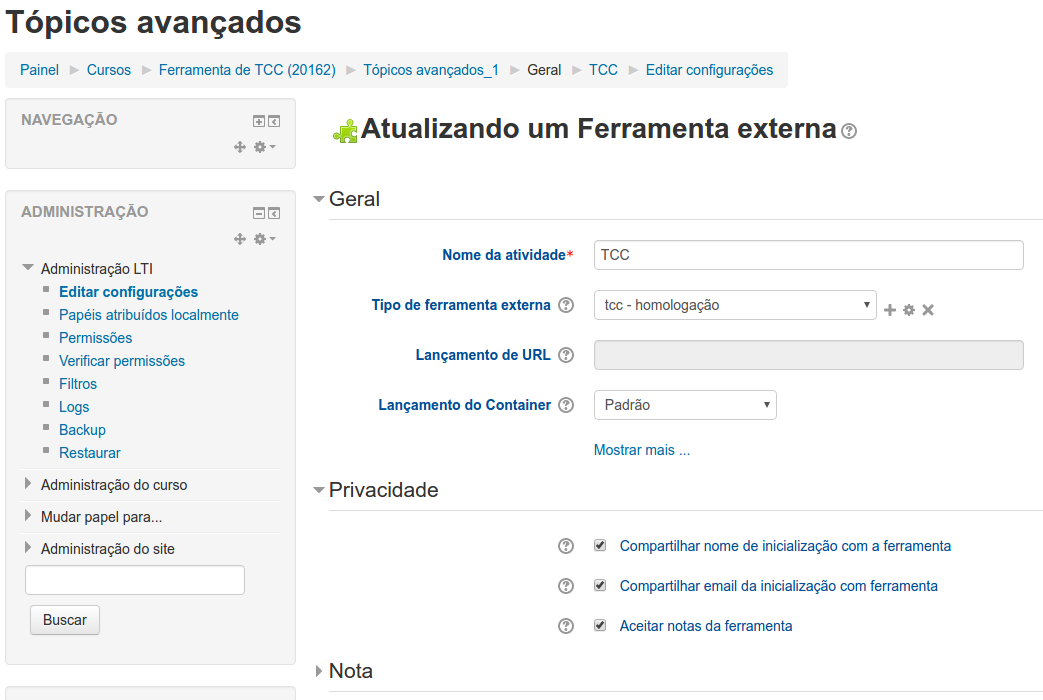 TccWebServiceConfiguracaoLtiEditaAtividadeDados