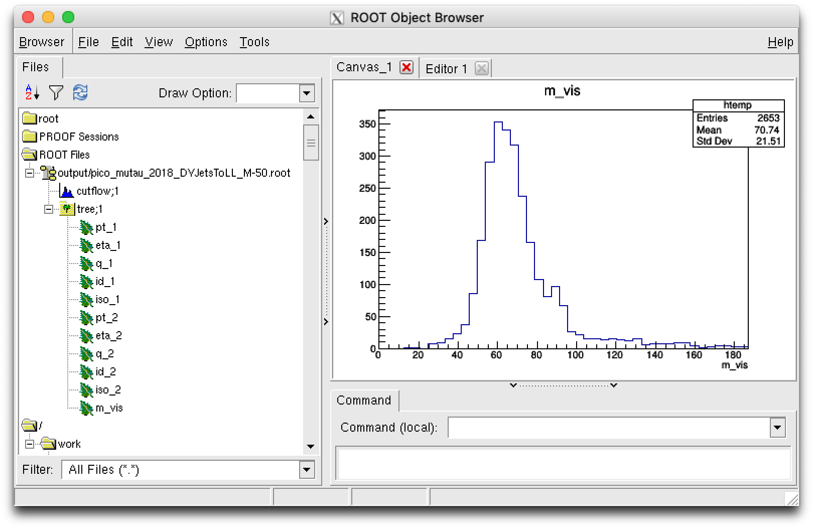 Pico file of ModuleMuTauSimple