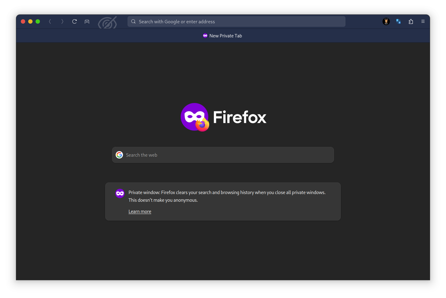 Firefox Private Window Dark