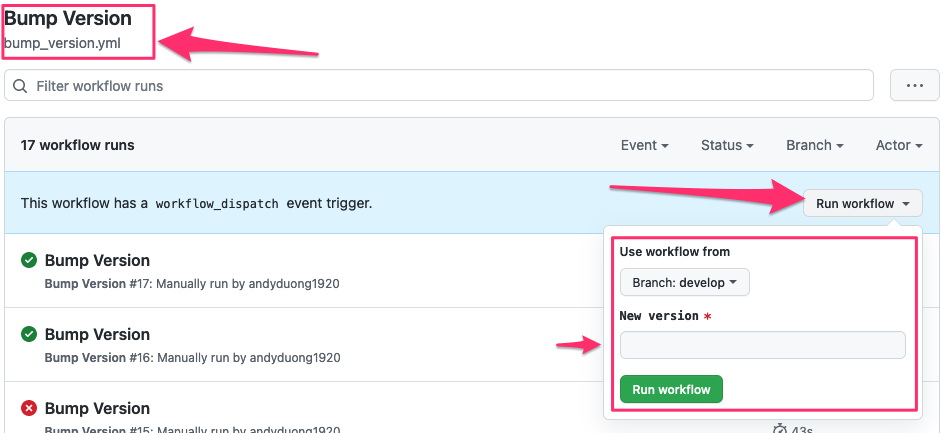 bump-version-workflow
