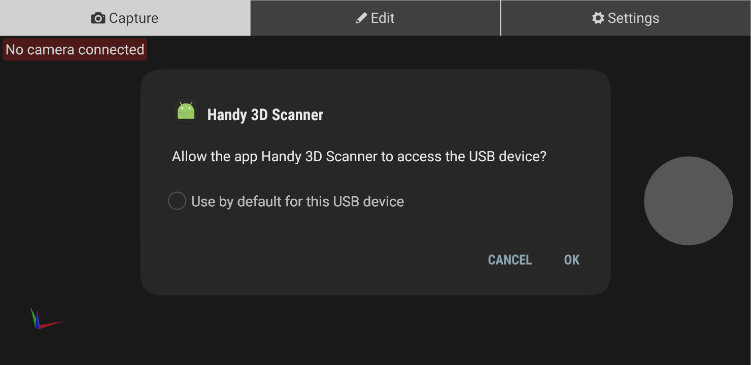 Android USB device access request on Samsung S8